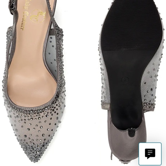 Lady Couture Pewter Heels - Picture 2 of 11